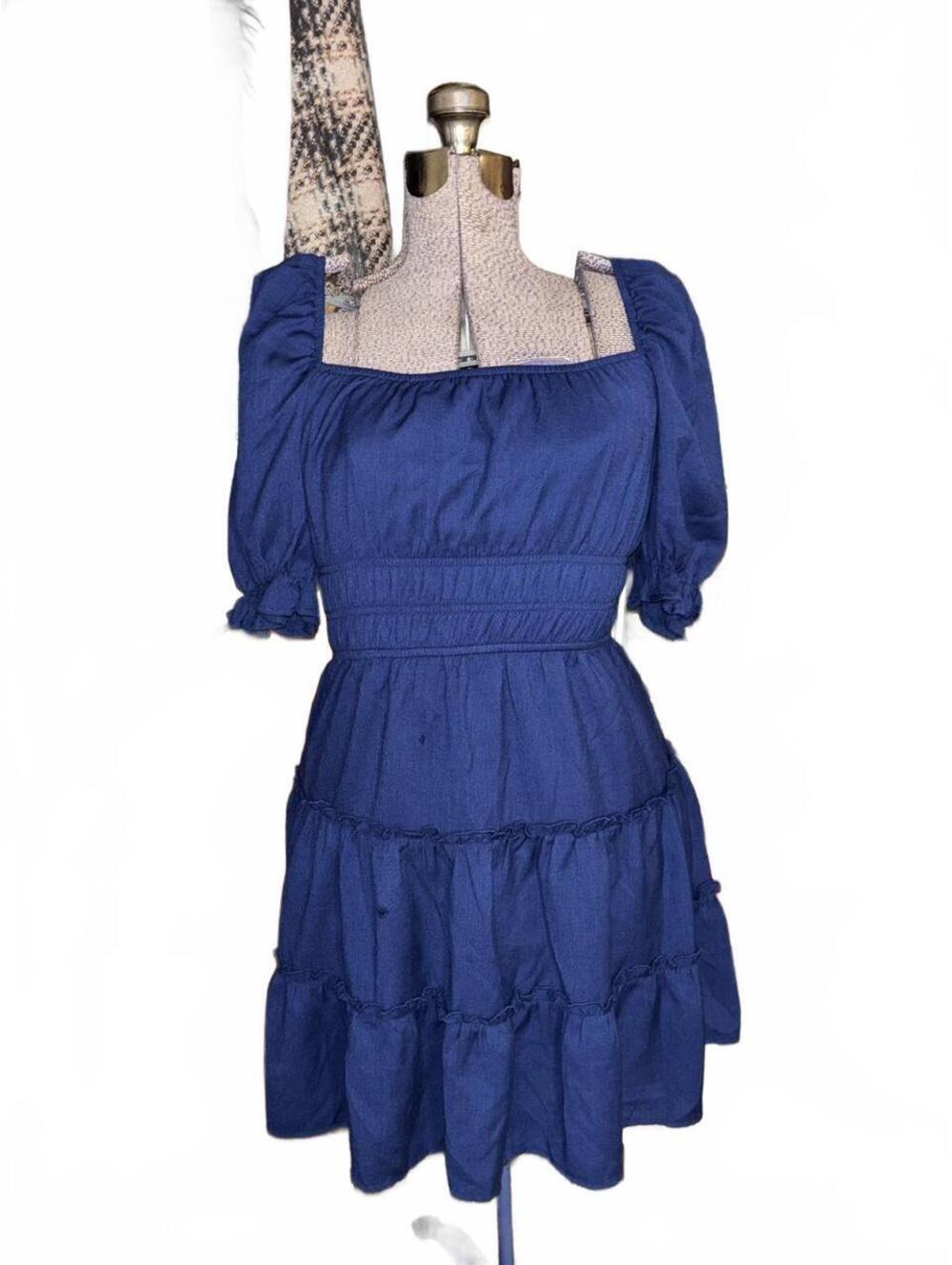 Trixxi Ruffle Puff Sleeve Dress